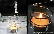 Simple Teelichhalter [DIY aus Draht & Perlen]