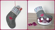 Weihnachtsstiefel aus Filz
