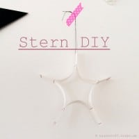  Stern basteln ::: Upcycling DIY