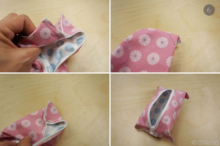 Tatüta (Taschentüchertasche) mit Reißverschluss