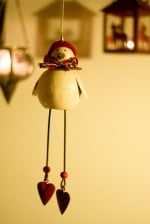 Weihnachtsdekoration mit Naturmaterialien Landhausstil
