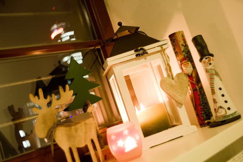 Weihnachtsdekoration mit Naturmaterialien Landhausstil