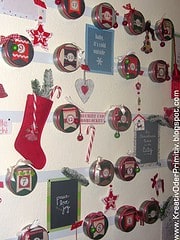 Magnetischer Adventskalender aus IKEA Behältern