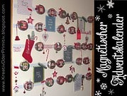 Magnetischer Adventskalender aus IKEA Behältern