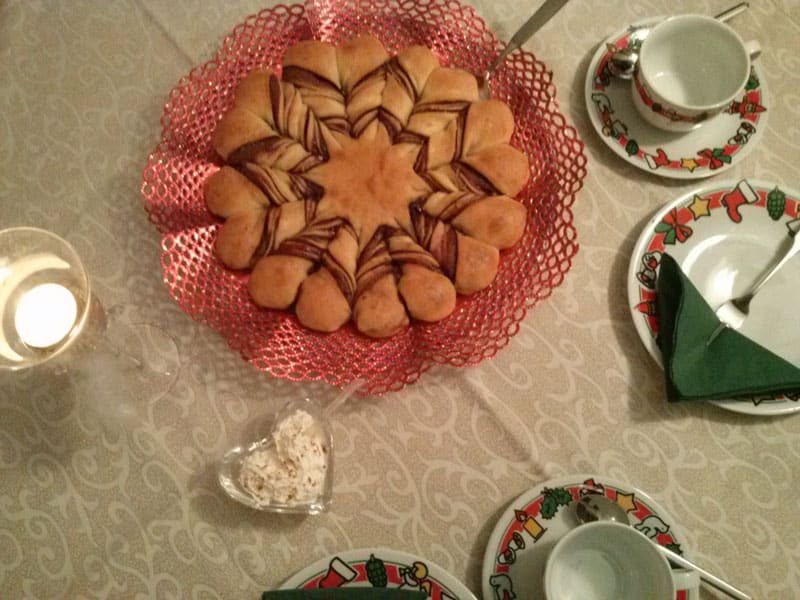 Der Star der Weihnachtskaffeetafel
