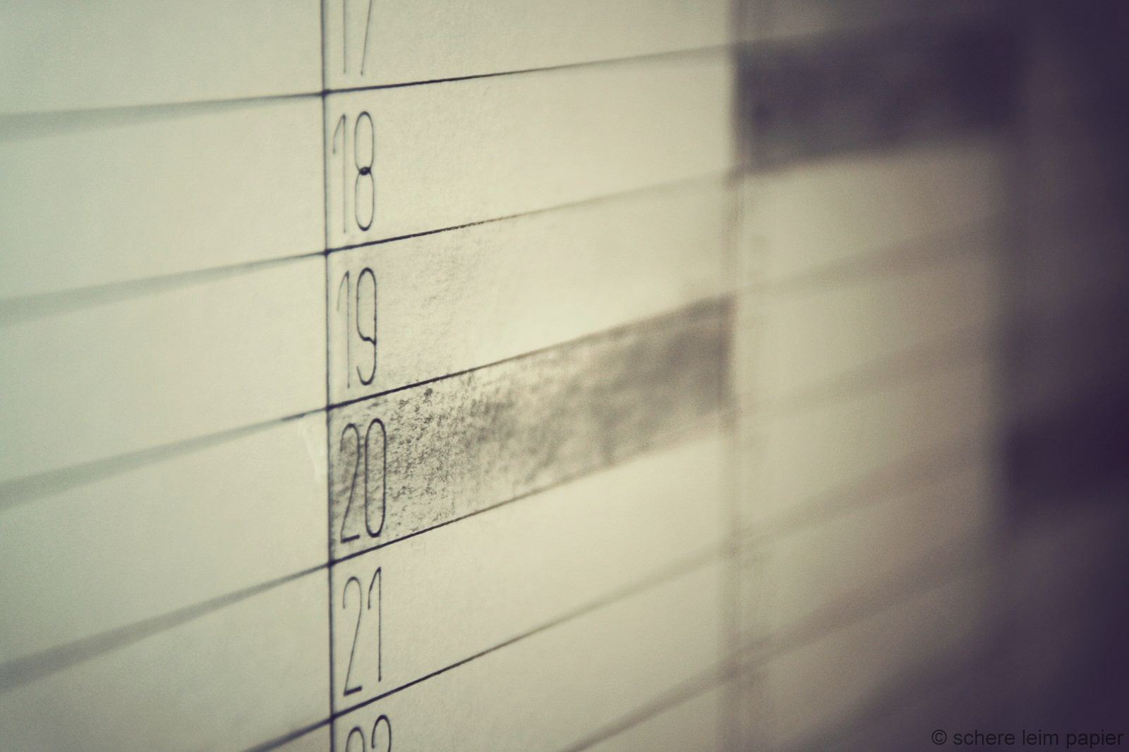 Wandkalender selbstgemacht