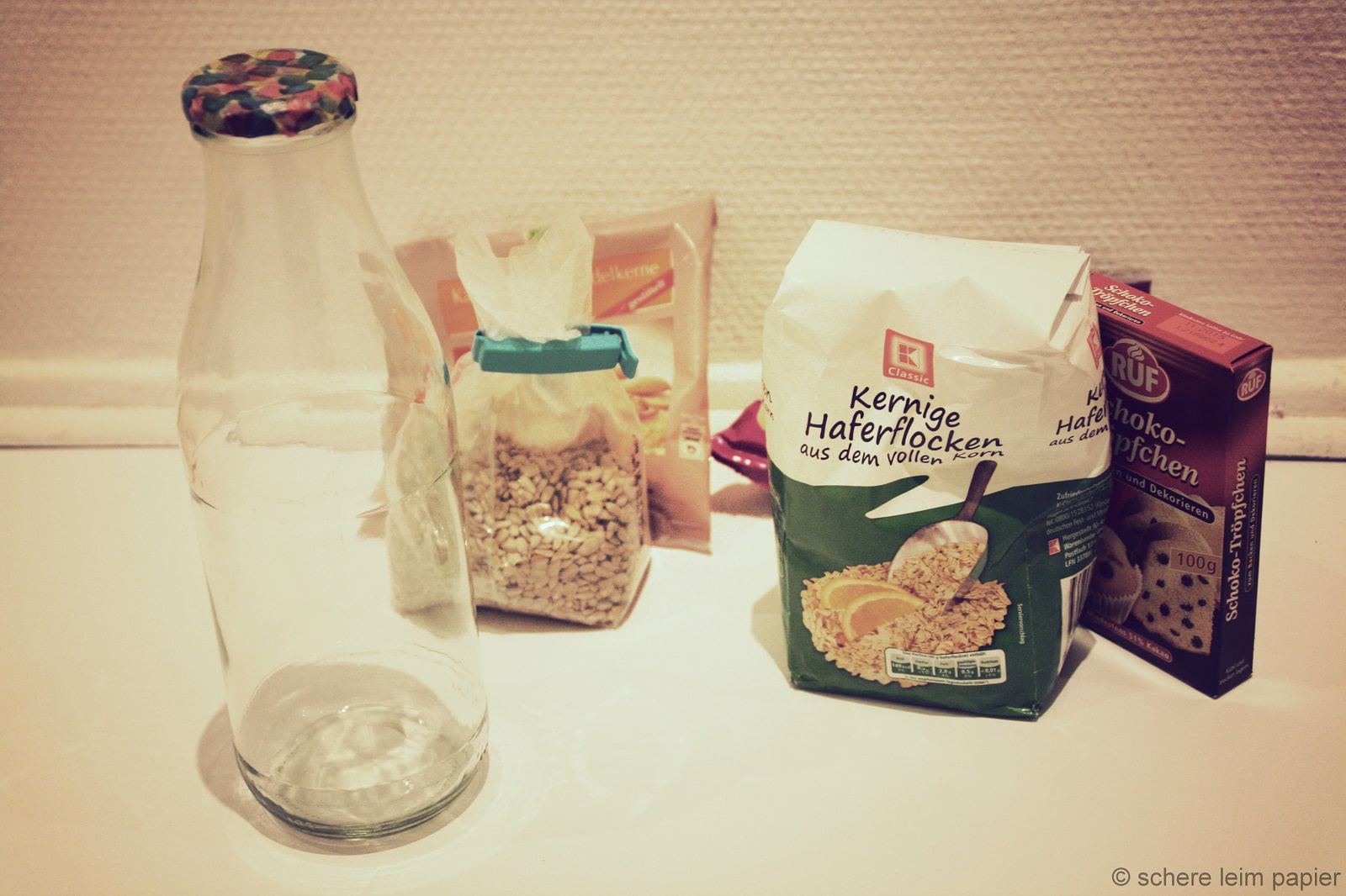 Geschenk in letzter Minute: Müsli in der Flasche