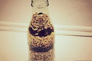 Geschenk in letzter Minute: Müsli in der Flasche