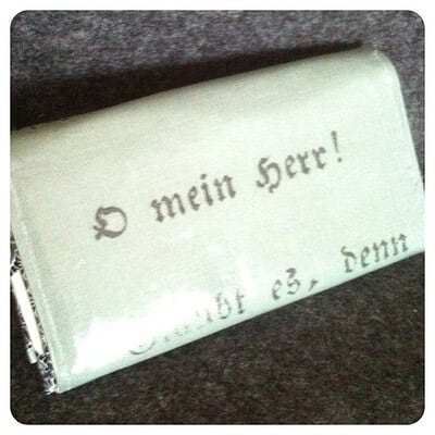 Portemonnaie Ein Goethegruss