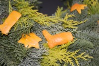 Ornamente aus Orangenschalen