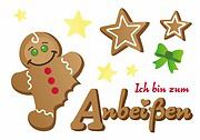 Freebie: Lebkuchenfrau & -mann als Motiv-Vorlage zB für Bügelbilder