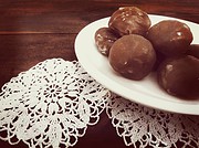 marrons glacés oder kandierte Kastanien