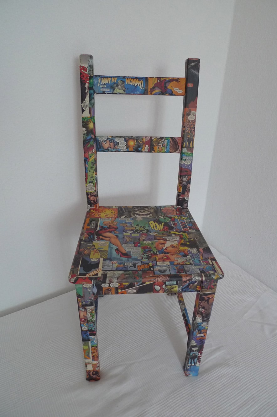 Pappkartons mit Pappmaché ummanteln