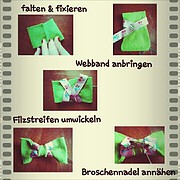 Easy Peasy Schleifenbrosche