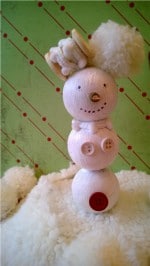 Schneemann mit Schneefrau