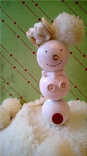 Schneemann mit Schneefrau