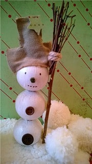Schneemann mit Schneefrau
