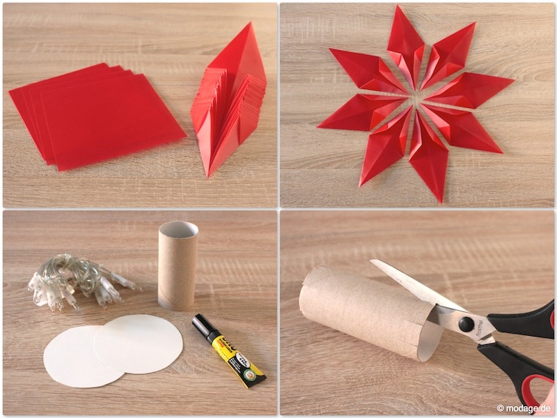 Strahlend leuchtende Faltsterne – DIY