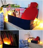 Zeitschriftenbox aus Milchkarton