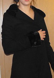 Elegante Johanna mit Webpelz