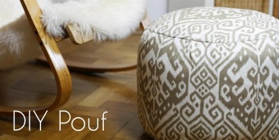 DIY Pouf - stylishes und superpraktisches Sitzkissen! 