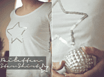 Pailletten-Stern-Shirt