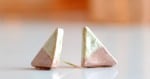 geometrische DIY Ohrringe aus Radiergummi