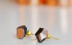 geometrische DIY Ohrringe aus Radiergummi