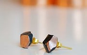 geometrische DIY Ohrringe aus Radiergummi