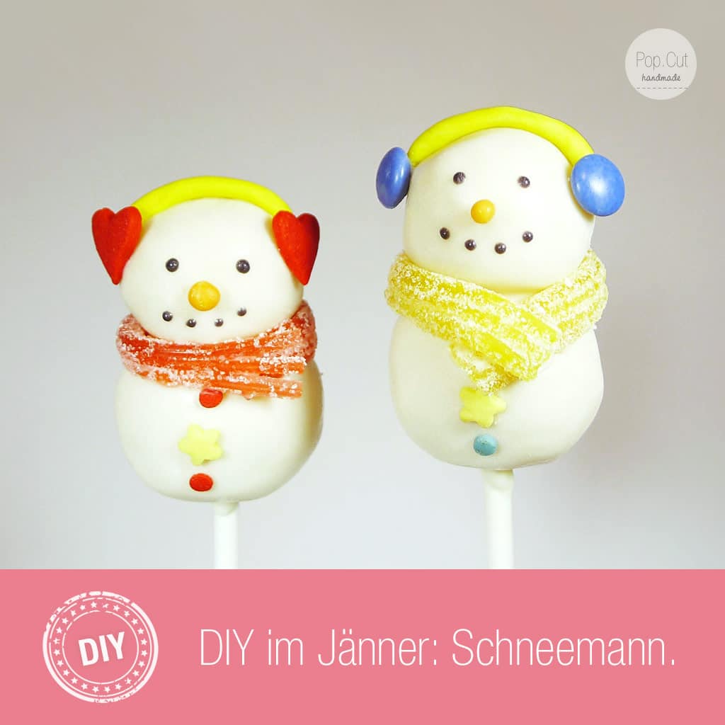 DIY Cake Pop Schneemann