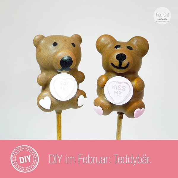 DIY Teddybär Cake Pop