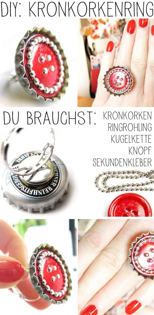 DIY: Ring aus Kronkorken