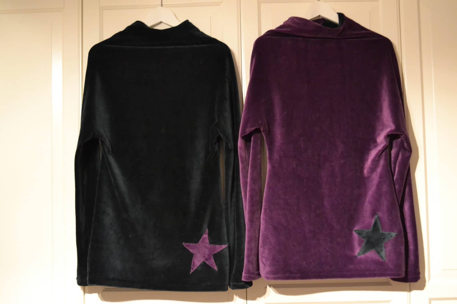Twist-Pullover aus Nicki mit Stern-Applikation