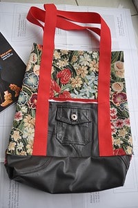 Tasche aus alter Jacke