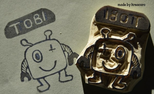 Namensstempel mit Motiv "individuell"