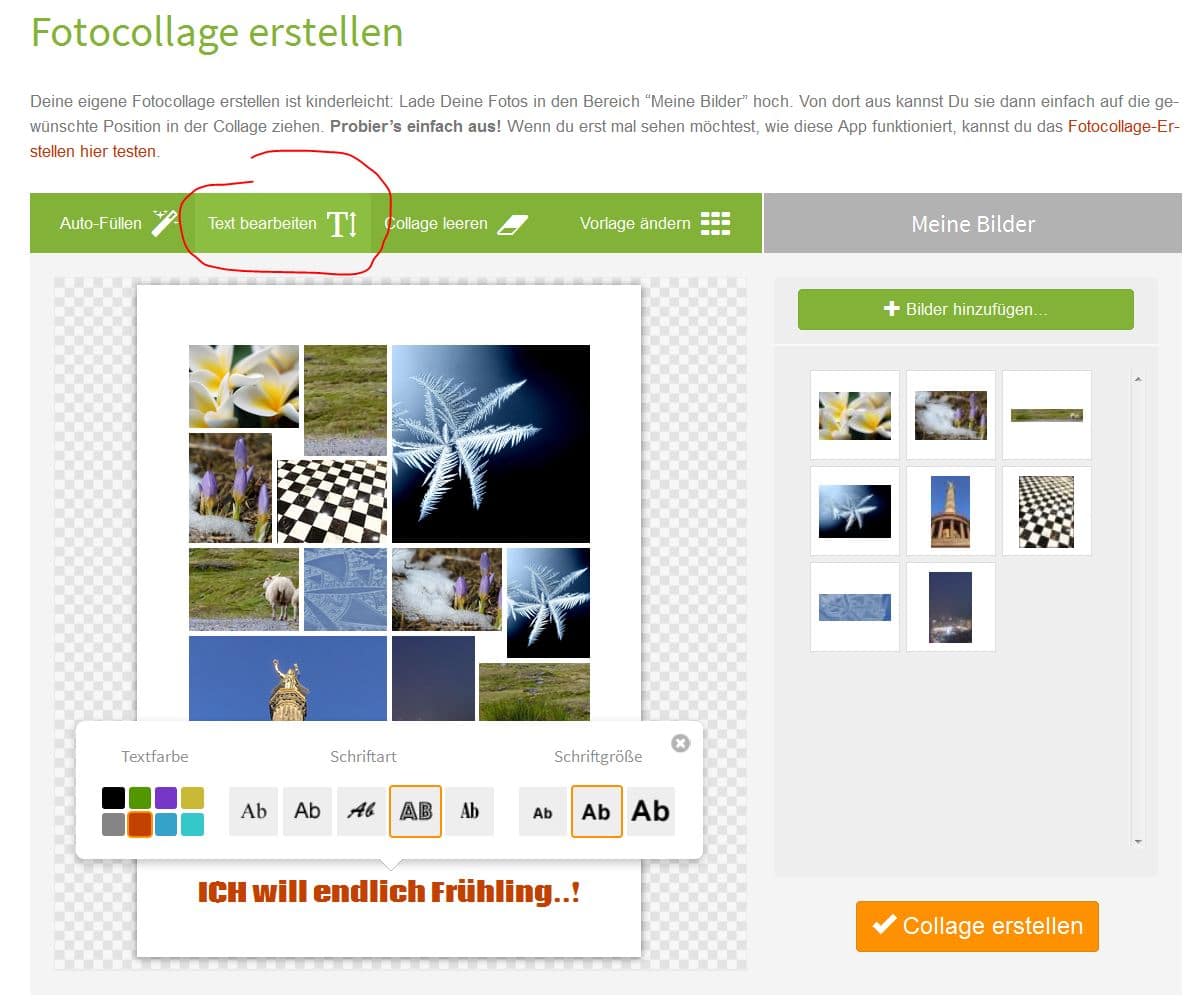 Online Fotocollage erstellen: 5 Minuten