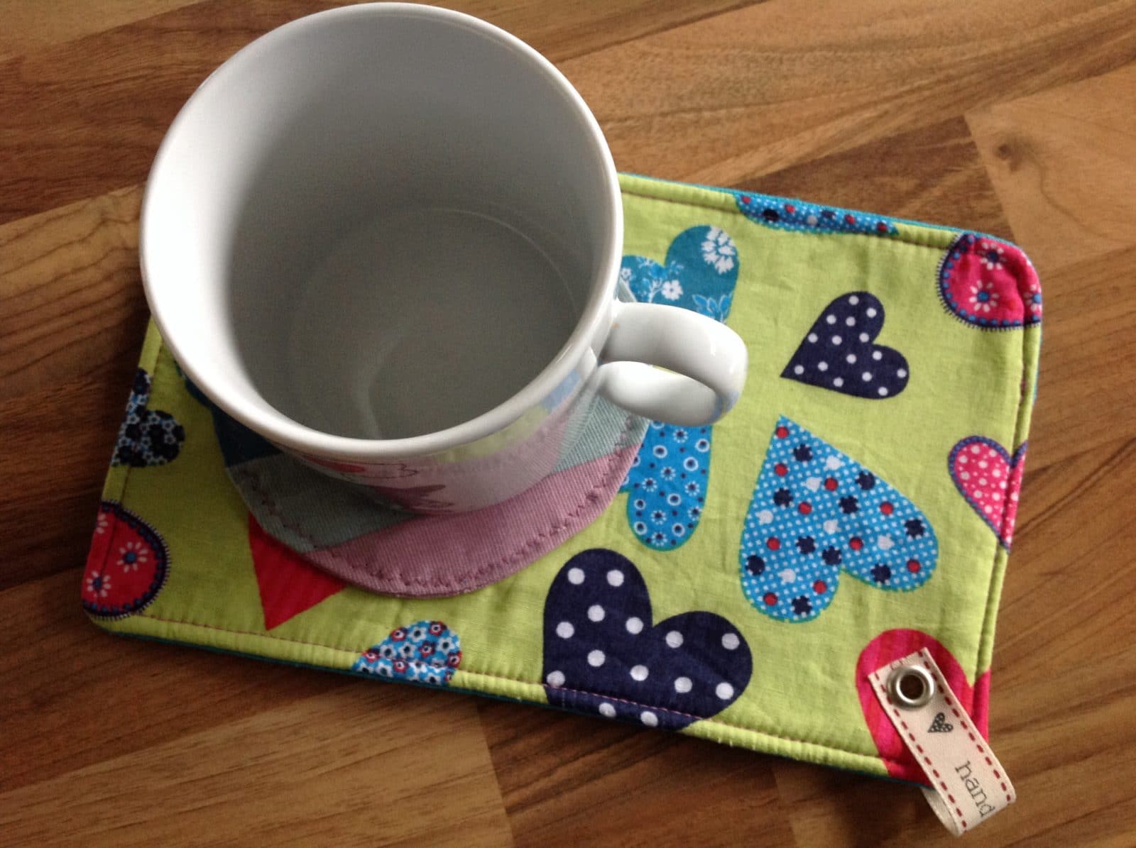 Mein erstes Mug Rug selbstgenäht