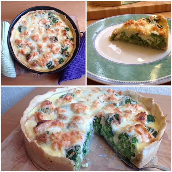 Brokkoli-Lachs-Quiche