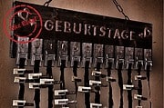 Geburtstagskalender aus Mausefallen