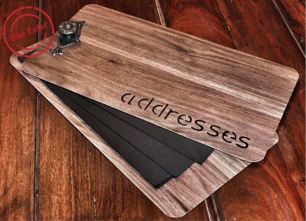 Extravagantes Adressbuch…Baumarkt inspiriert