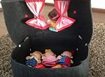 Fingerpuppentheater Köfferchen aus Filz