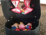 Fingerpuppentheater Köfferchen aus Filz