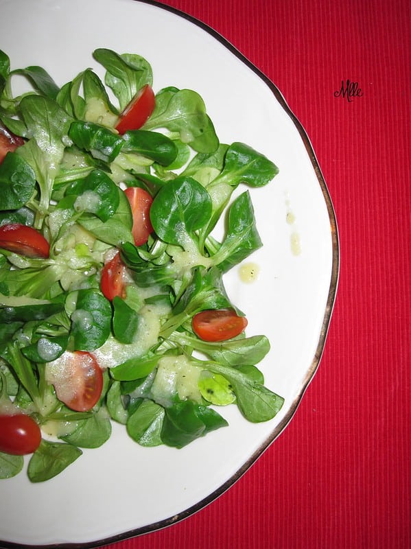 Feldsalat mit Kartoffeldressing