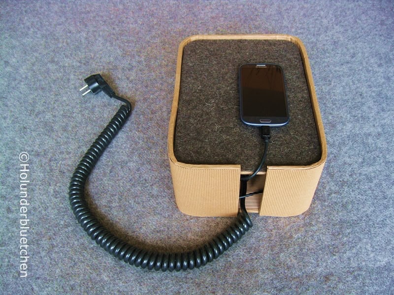 Stylische Aufbewahrung für Ladekabel und Co.