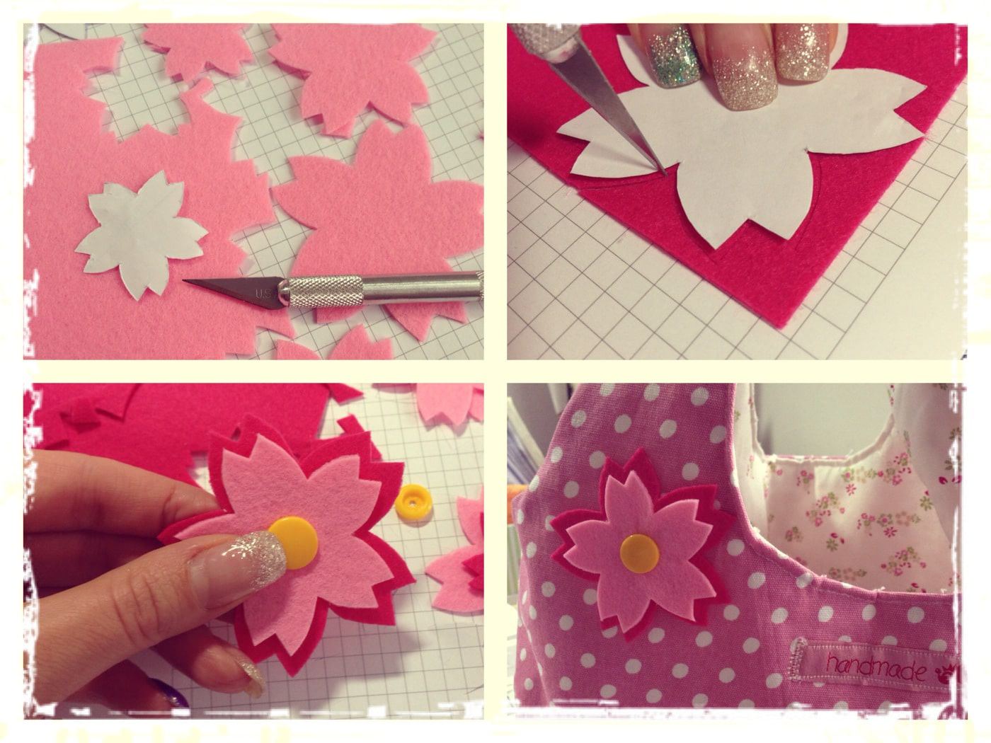 DIY: Kirschblüten aus Filz - HANDMADE Kultur