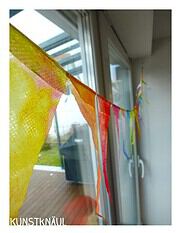 Aquarell – Wimpelkette aus Teebeuteln