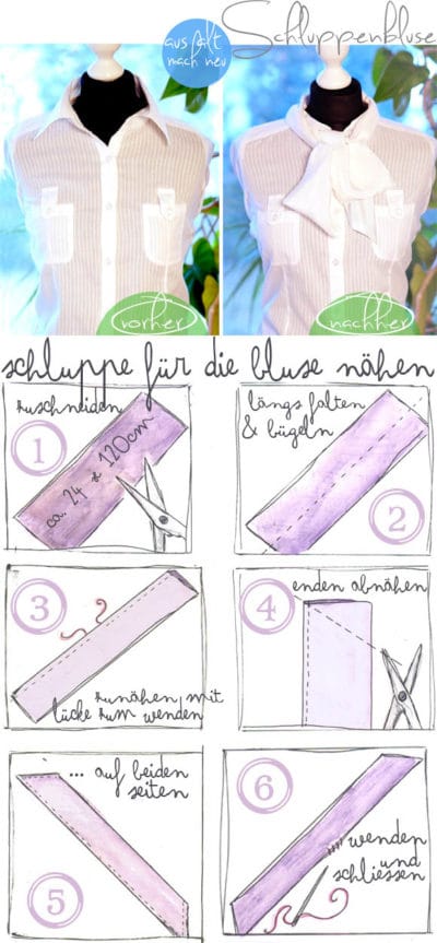 Schluppenbluse selbst gemacht!