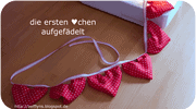 Von HERZEN – die gefüllte Wimpelkette ♥