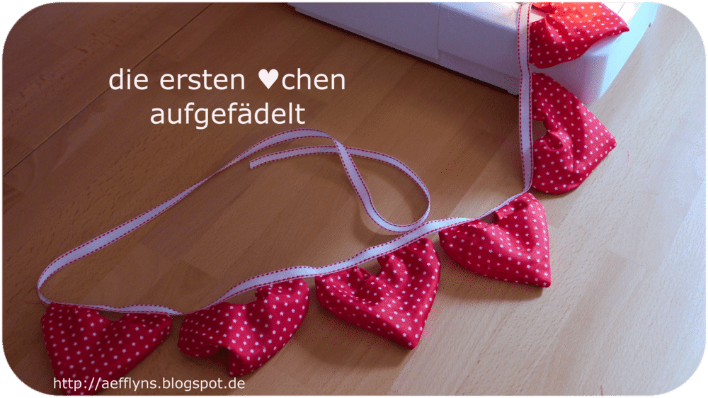 Von HERZEN – die gefüllte Wimpelkette ♥