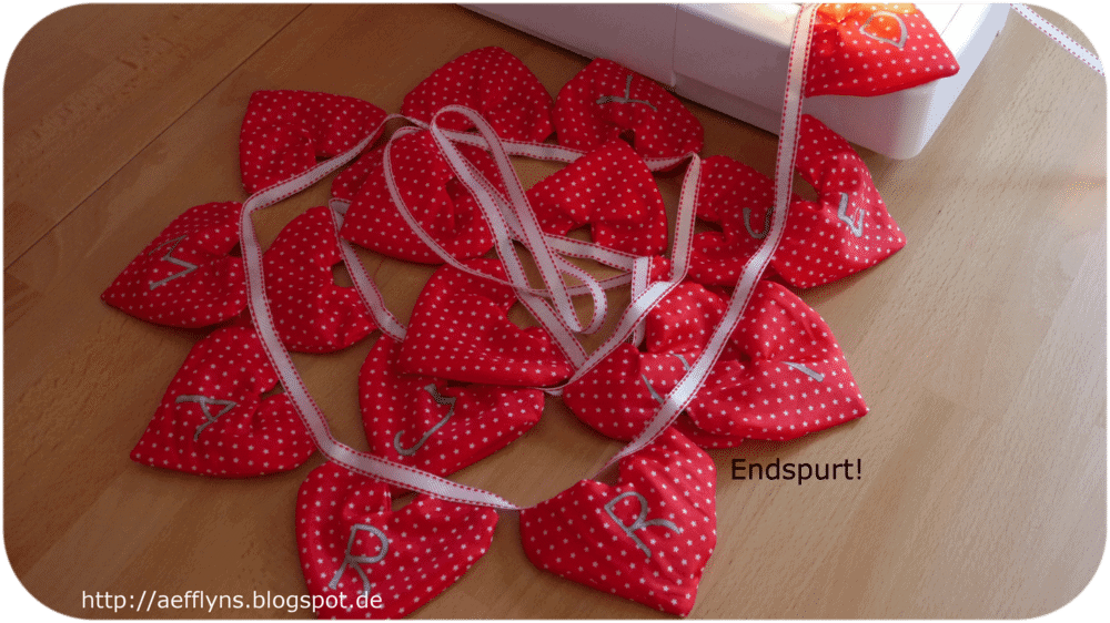 Von HERZEN – die gefüllte Wimpelkette ♥